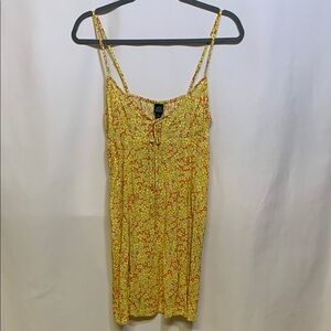 Wild Fable Yellow and Pink Floral Mini Sundress